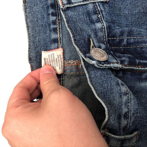 Brand New Vintage True Religion Embroidered Jeans Size 36 JOEY Blue - Picture 7 of 13